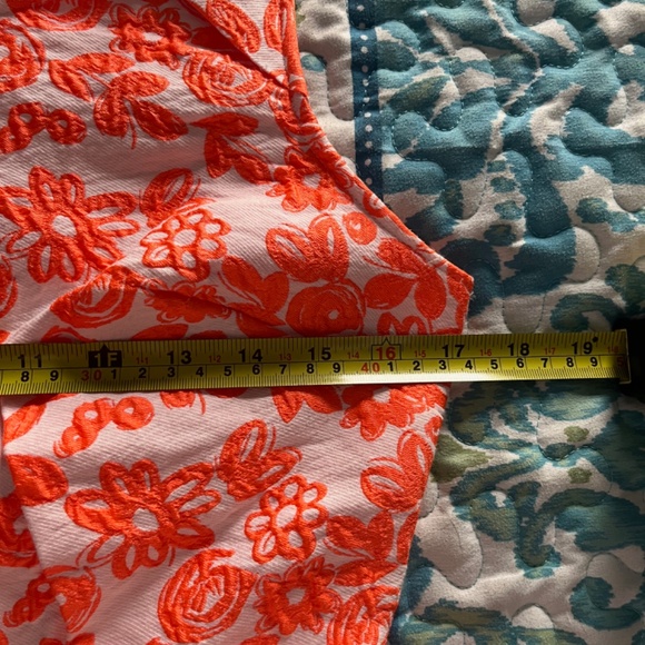 NWOT Betsey Johnson Neon Orange and White Floral Dress - Picture 7 of 10